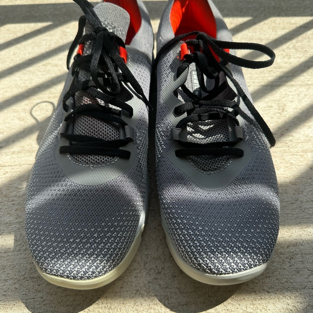 Under Armour Gray and Red Sneakers